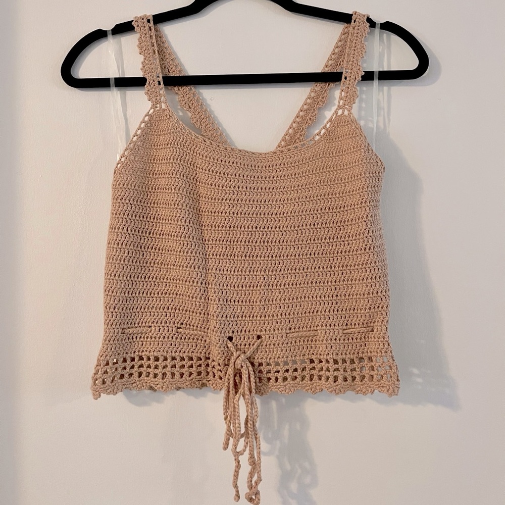 NWT Say What Crochet Crop Top